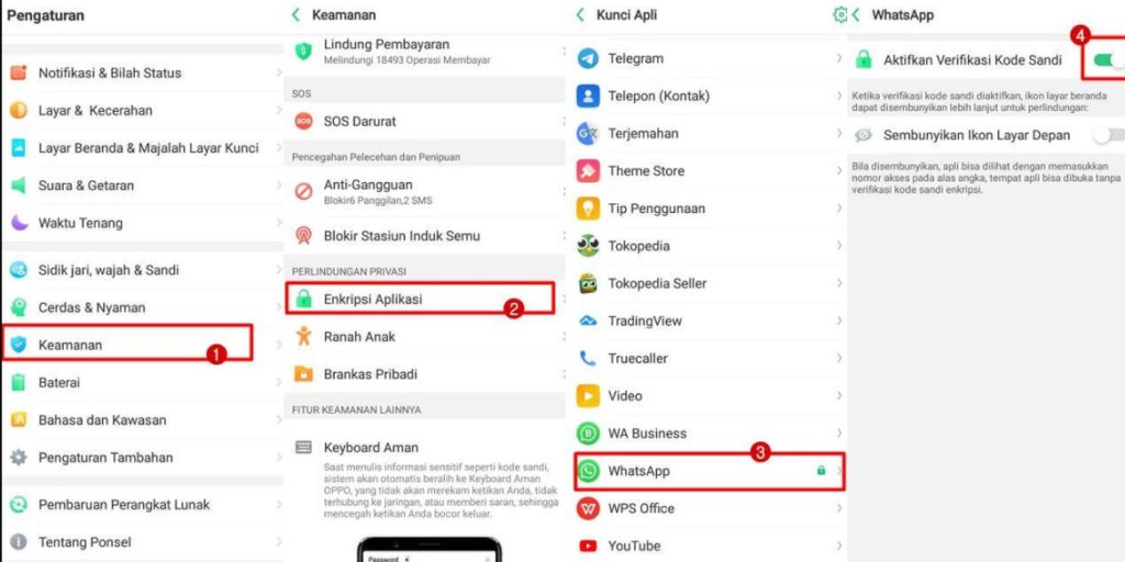 Cara Mengunci WhatsApp di HP Oppo Tanpa Aplikasi