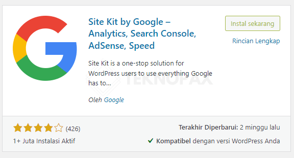 Memasang Google Analytics