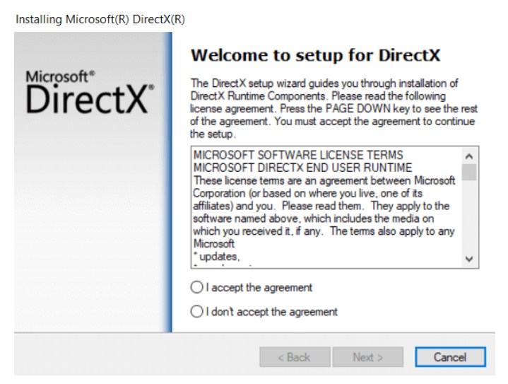 install direct x