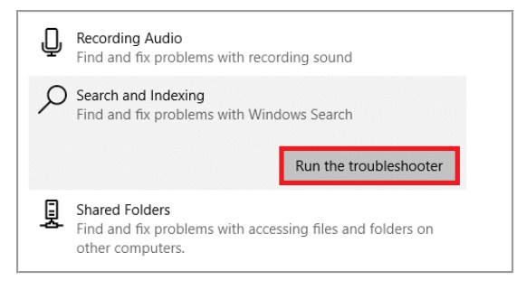 Memperbaiki Search Windows 10 Tidak Berfungsi