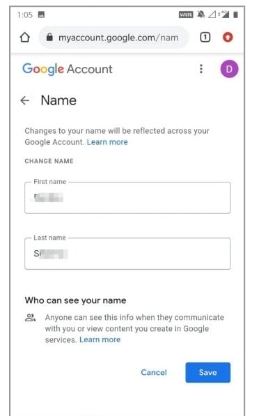 Mengubah Nama Akun Google Meet