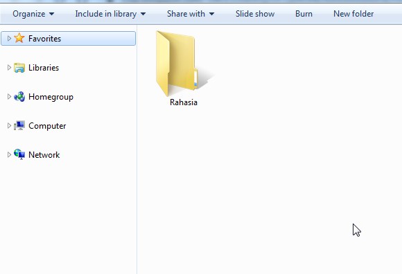 Cara mengunci folder di laptop pc windows tanpa software